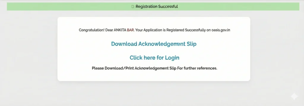 registration succesfully